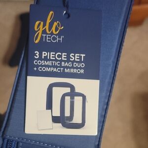 Blue Makeup Organizer Set